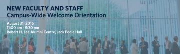 New Staff and Faculty Campus-Wide Welcome Orientation