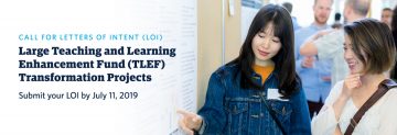 Call for Letters of Intent for Large Teaching and Learning Enhancement Fund projects